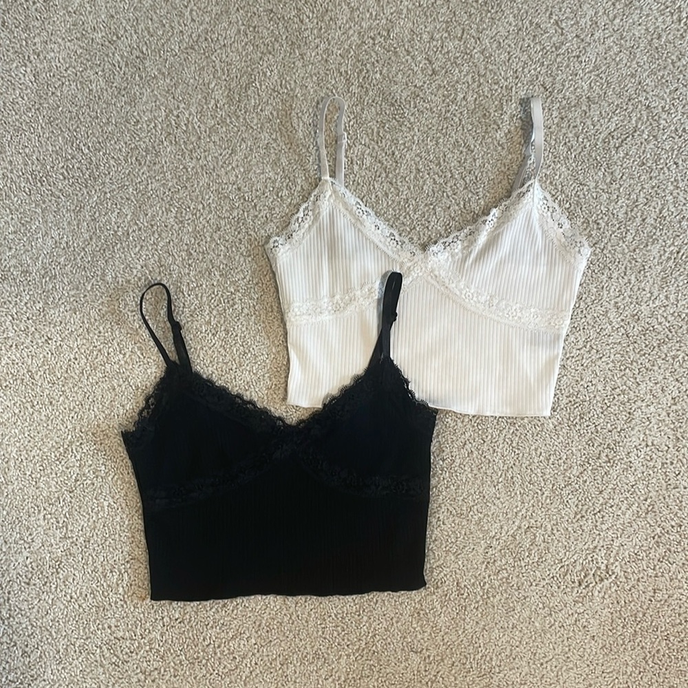 Laced Crop Tops (set of 2)